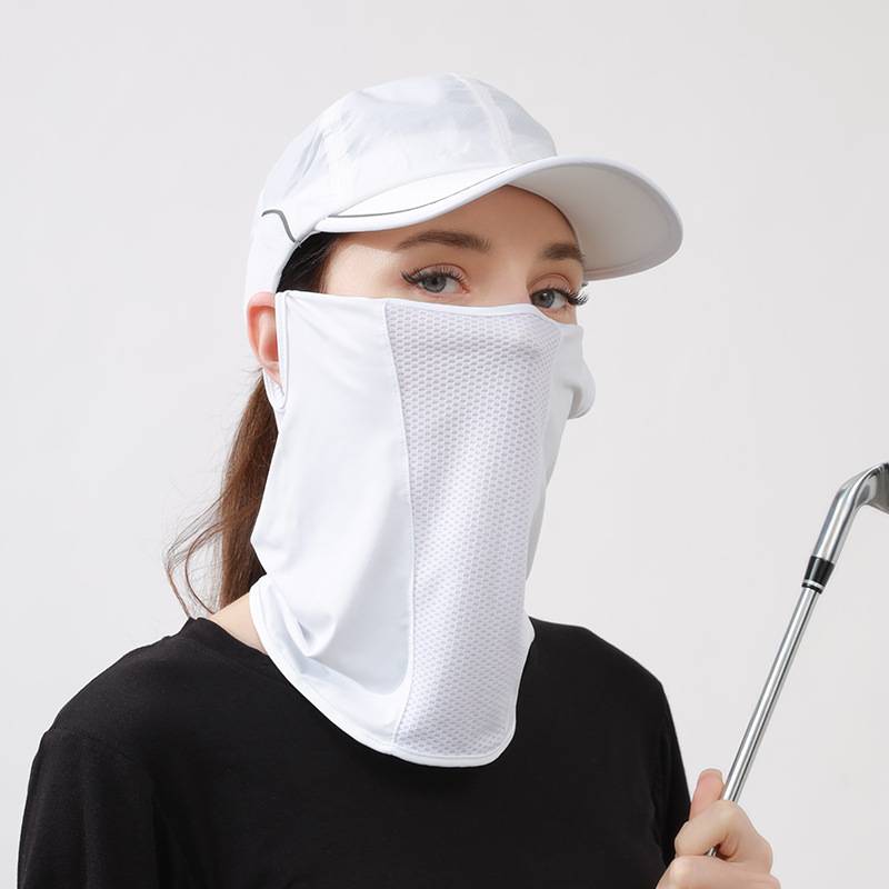 In the summer sunscreen, the ice-skinned ear rides the outdoor Golf through the gas network to protect the neck from ultraviolet
