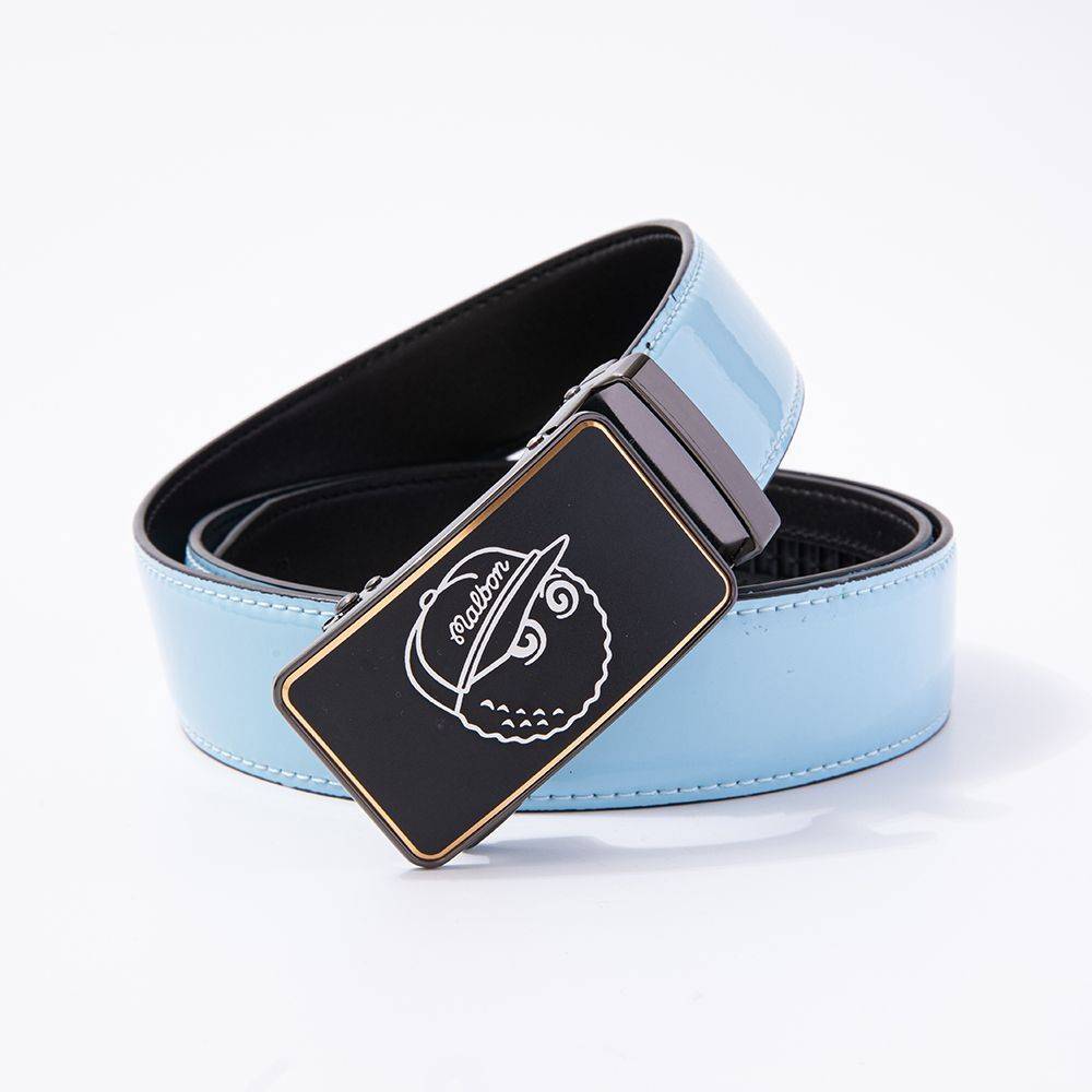 23 new Korean golf leather abrasion -resistant leather couple men and women universal belt automatic belt