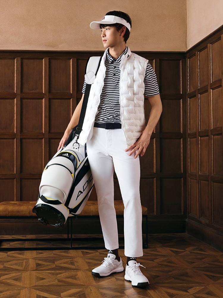 The striped golf campaign turned over the POLO man in the Shadidas Adidas Official Outlets