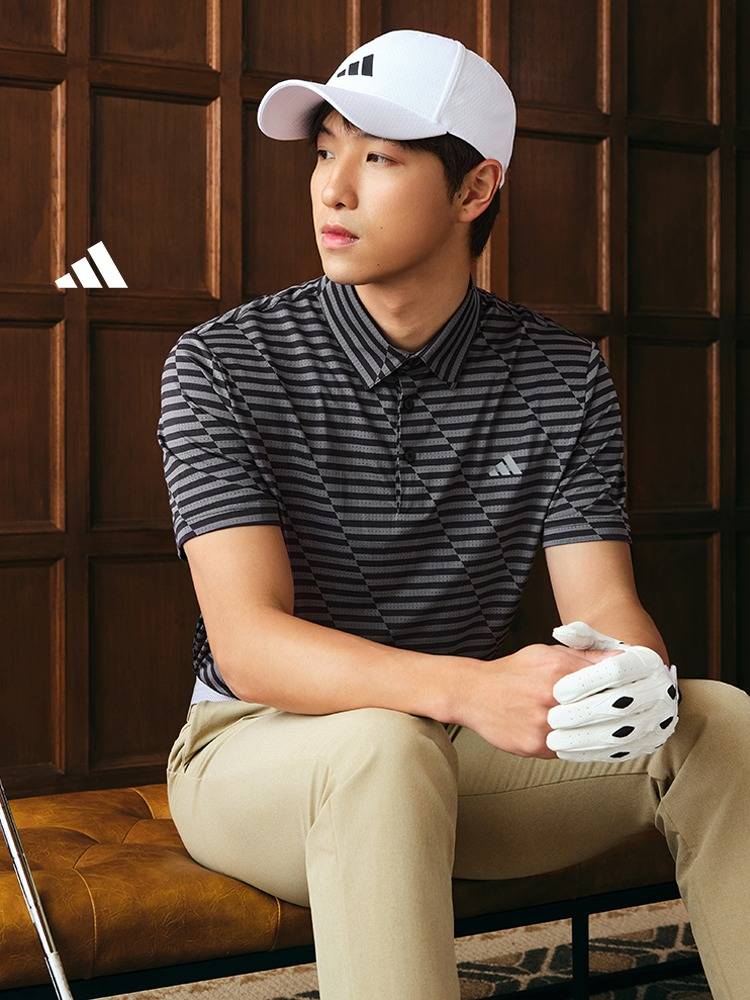 The stripe golf campaign turned over the POLO men's dress for the summer of the eddas Adidas official