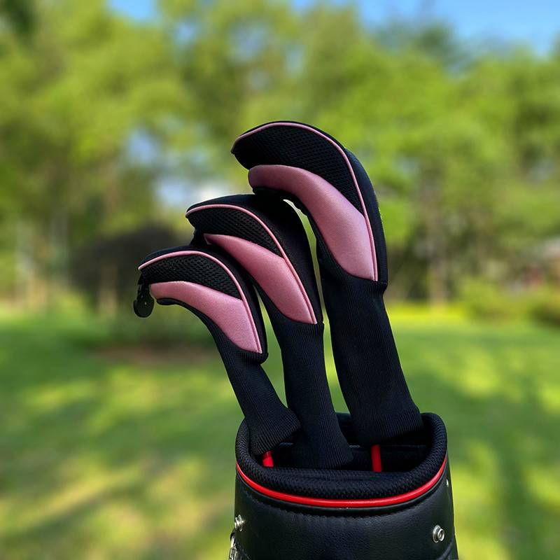 Combination fabric golf rod protection kit, durable rod cap, wood 3.5, wood and wood pole