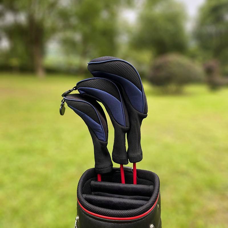 Combination fabric golf rod protection kit, durable rod cap, wood 3.5, wood and wood pole