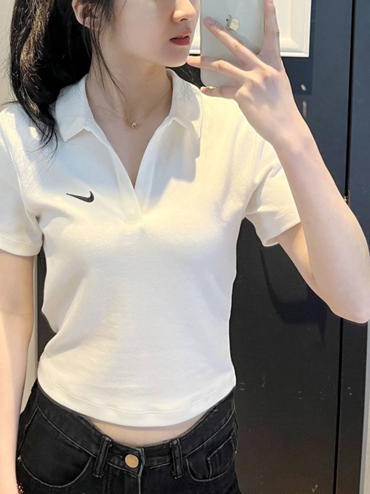Nike/Nike short-sleeve POLO, summer-recreational t-shirts for a golf tennis game