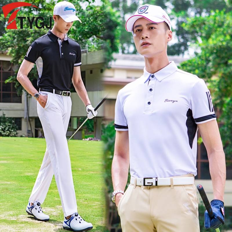 Summer Golf clothing men's short -sleeved T -shirt POLO shirt lapel sports casual clothes and clothing can be customized