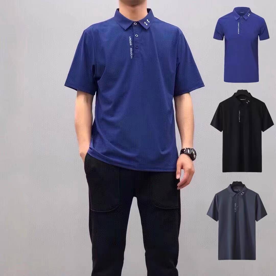 UA ANDEMA CAMPAIGN SHORT-SLEEVE T-SHIRTS T-SHIRTS POLO-SHIRT MEN TRAINED IN LOOSE GYM GOLF SHIRTS