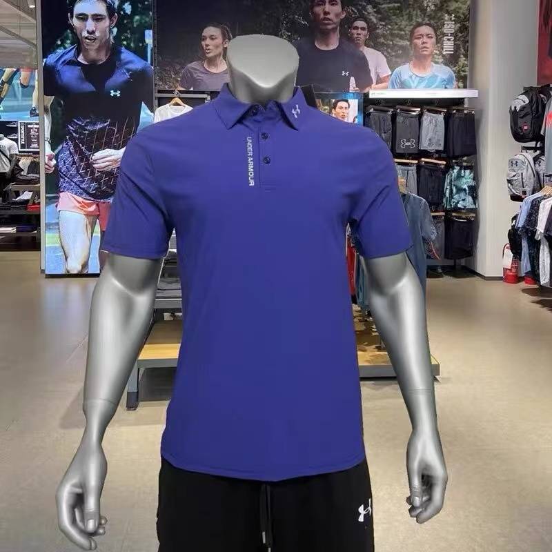 UA ANDEMA CAMPAIGN SHORT-SLEEVE T-SHIRTS T-SHIRTS POLO-SHIRT MEN TRAINED IN LOOSE GYM GOLF SHIRTS