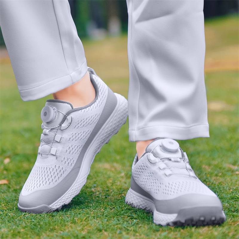 Morge Golf Shoes Men's Comfortable Waterproof Sponsor Flash Anti -slip Fixed Nail Outdoor Sports Shoes