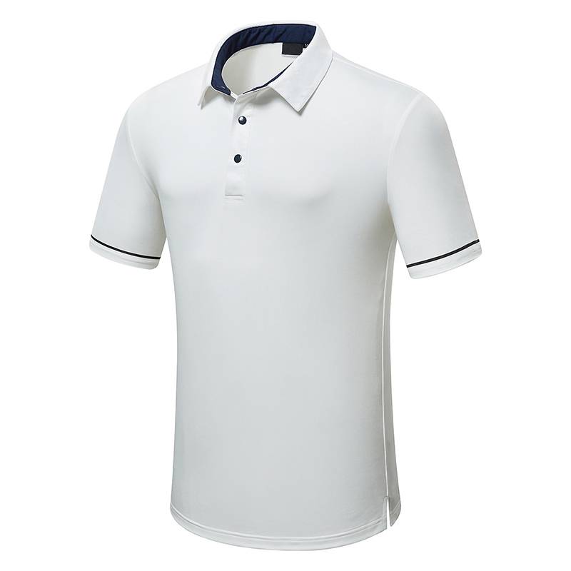 Golf men in short-sleeve T-shirts sweating POLO and Golf drys their shirts