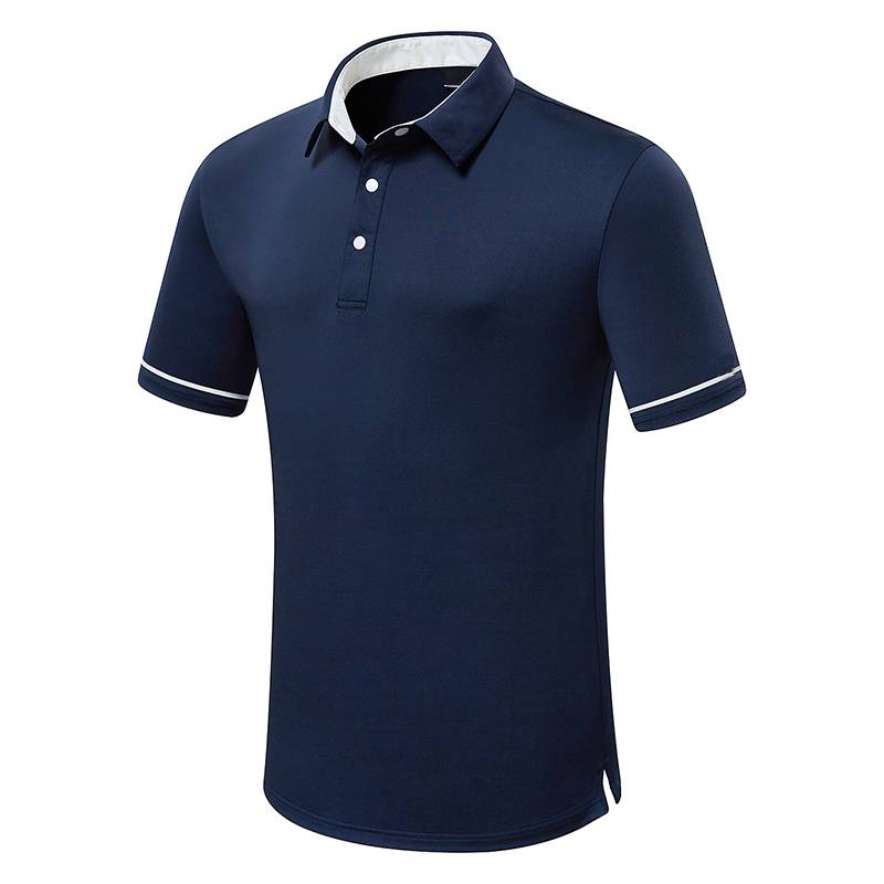 Golf men in short-sleeve T-shirts sweating POLO and Golf drys their shirts