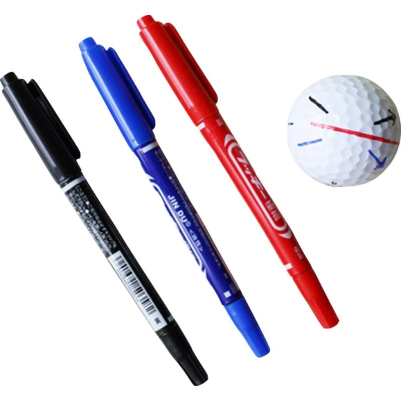 Golf line pens fans products drawing line oil -based big head hook pens are not easy to fade color 3 color options