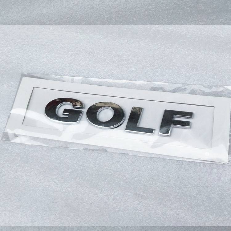 FAW -Volkswagen Golf Character Camera Patch Golf 6 7 7.5 car logo decoration letter letter