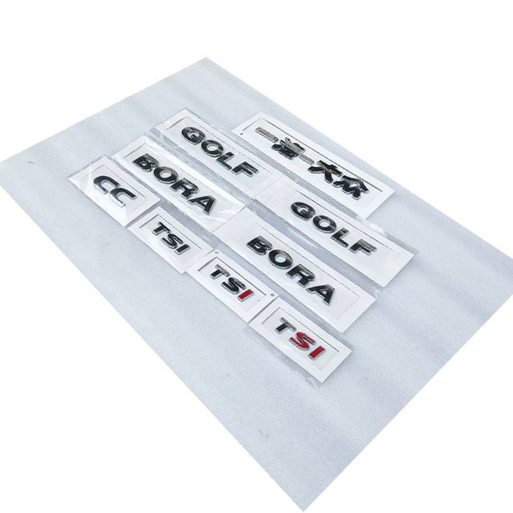 FAW -Volkswagen Golf Character Camera Patch Golf 6 7 7.5 car logo decoration letter letter
