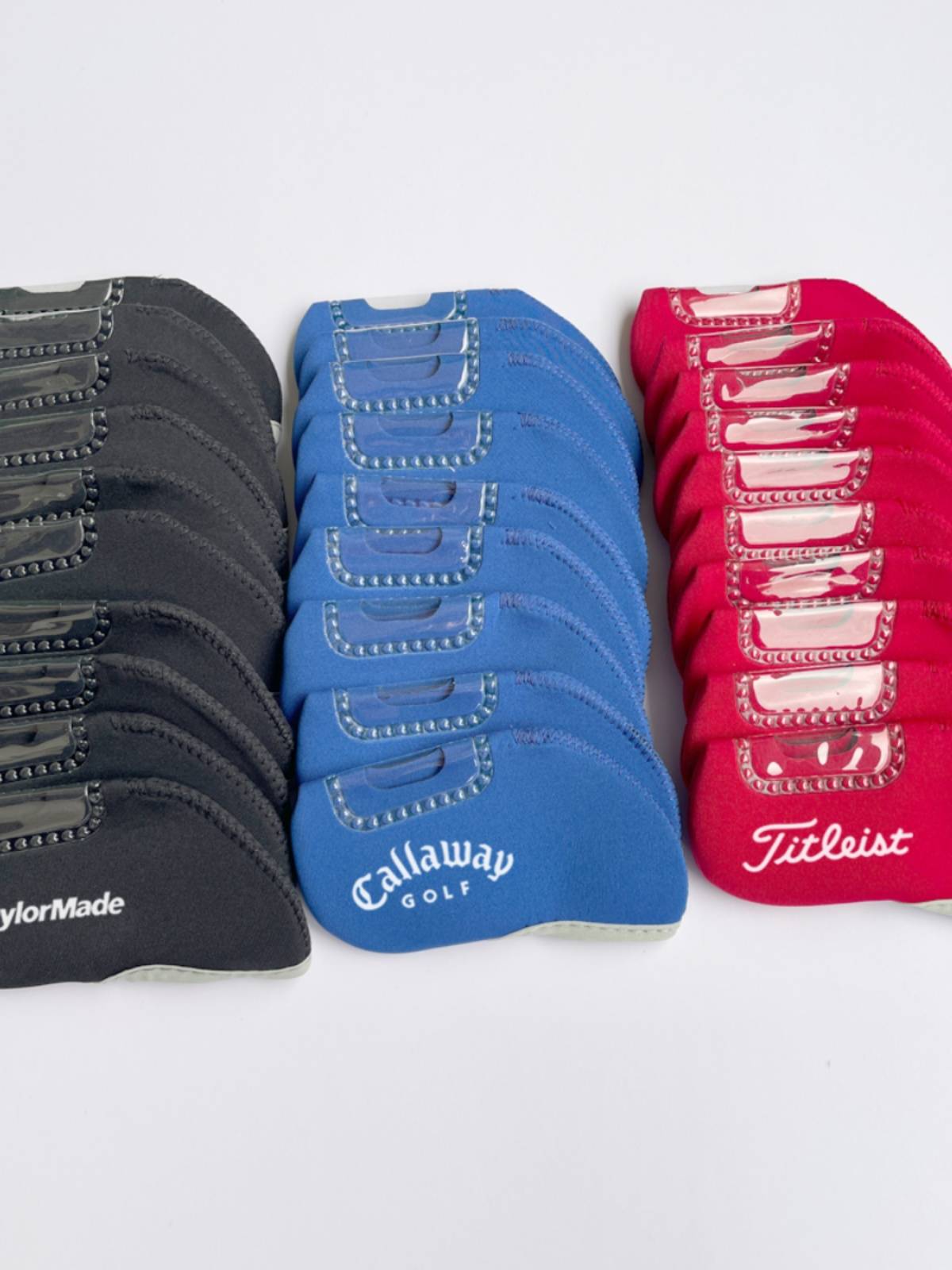 Golf hardcore sleeve club cockle head hood men's and women's transparent small window PU hat cover 10 protective suits