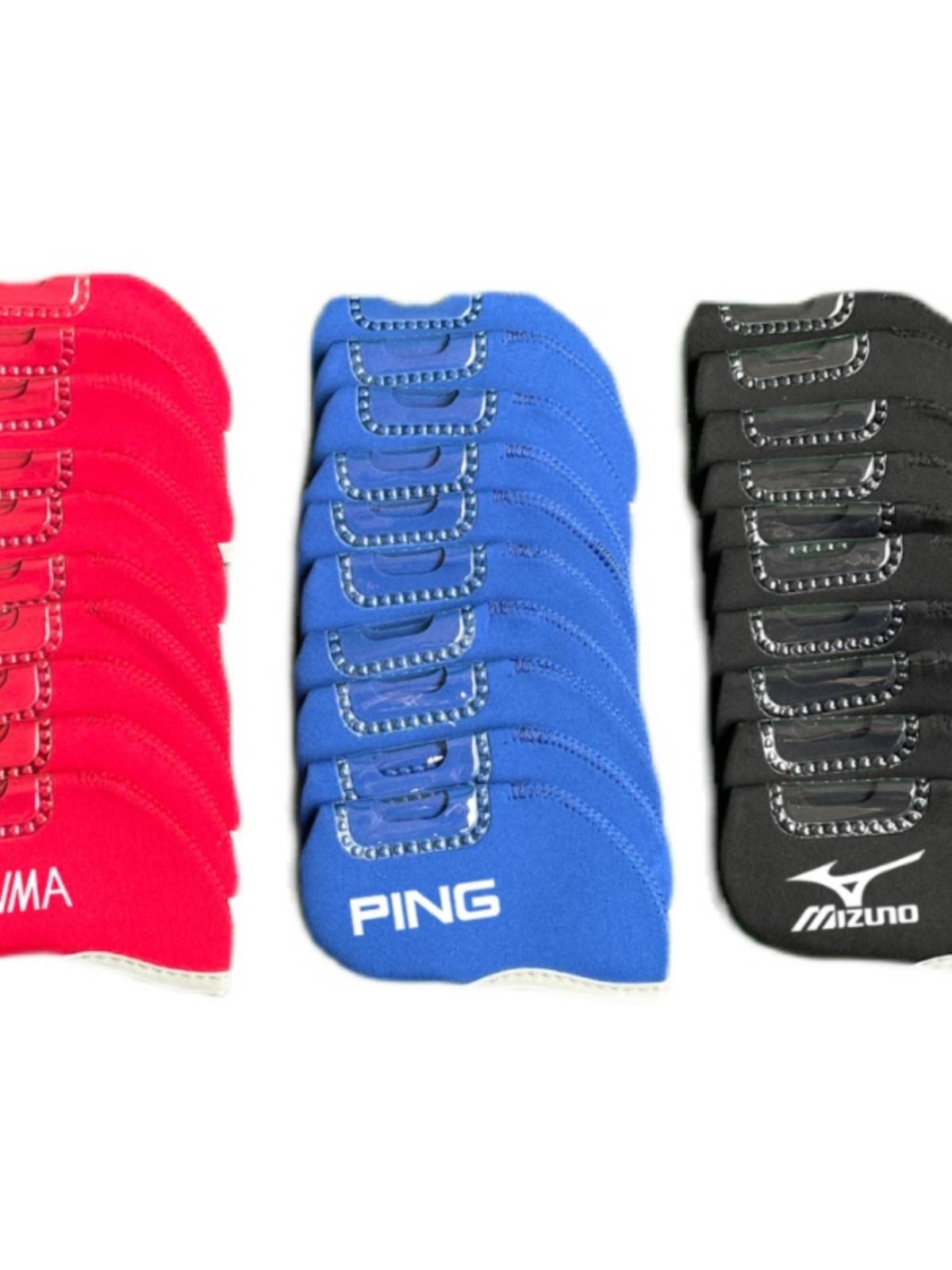 Golf hardcore sleeve club cockle head hood men's and women's transparent small window PU hat cover 10 protective suits