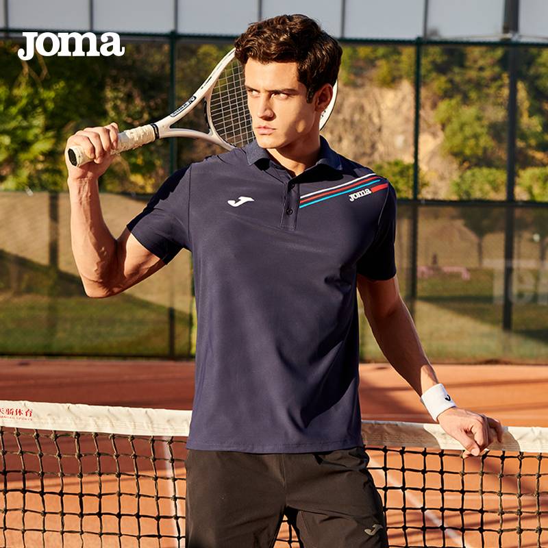 Joma's summer polo shirt, a sunscreen badminton tennis golf glitch T-shirt suit