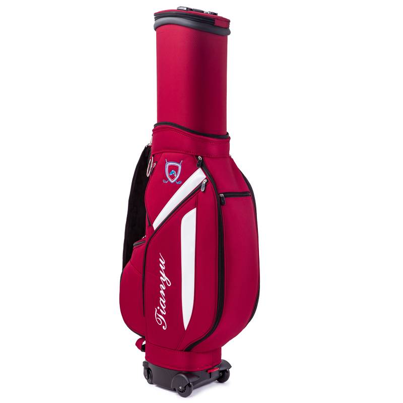Send the dust -proof set! Golf telescopic ball bag men and women multi -functional aviation consignment standard package universal wheel brakes