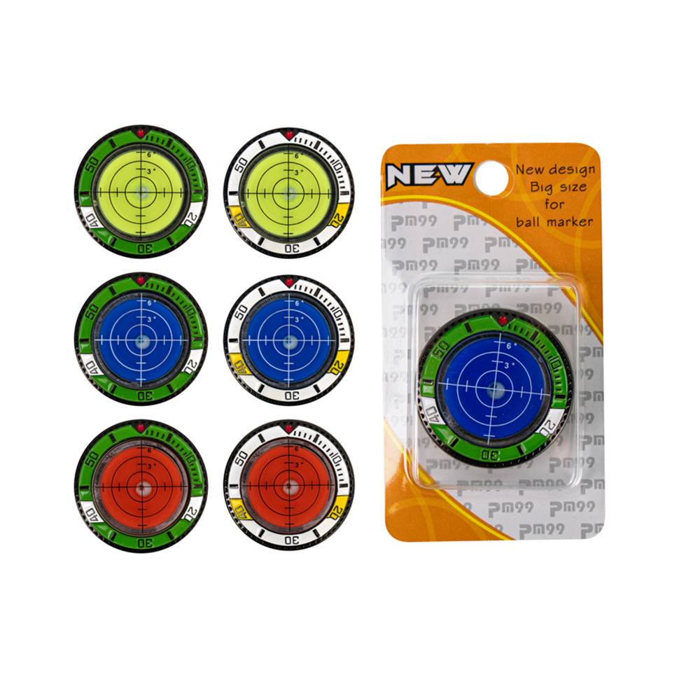 Golf's new double -sided horizontal meap faster Mark scales measured high and low slopes magnetic suction Guoling ball bid Mark