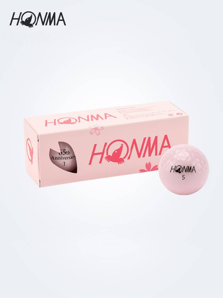 Honma 65 anniversary limited pink cherry blossom golf ball D1 two -layer two -layer ball double -layer ball practice ending