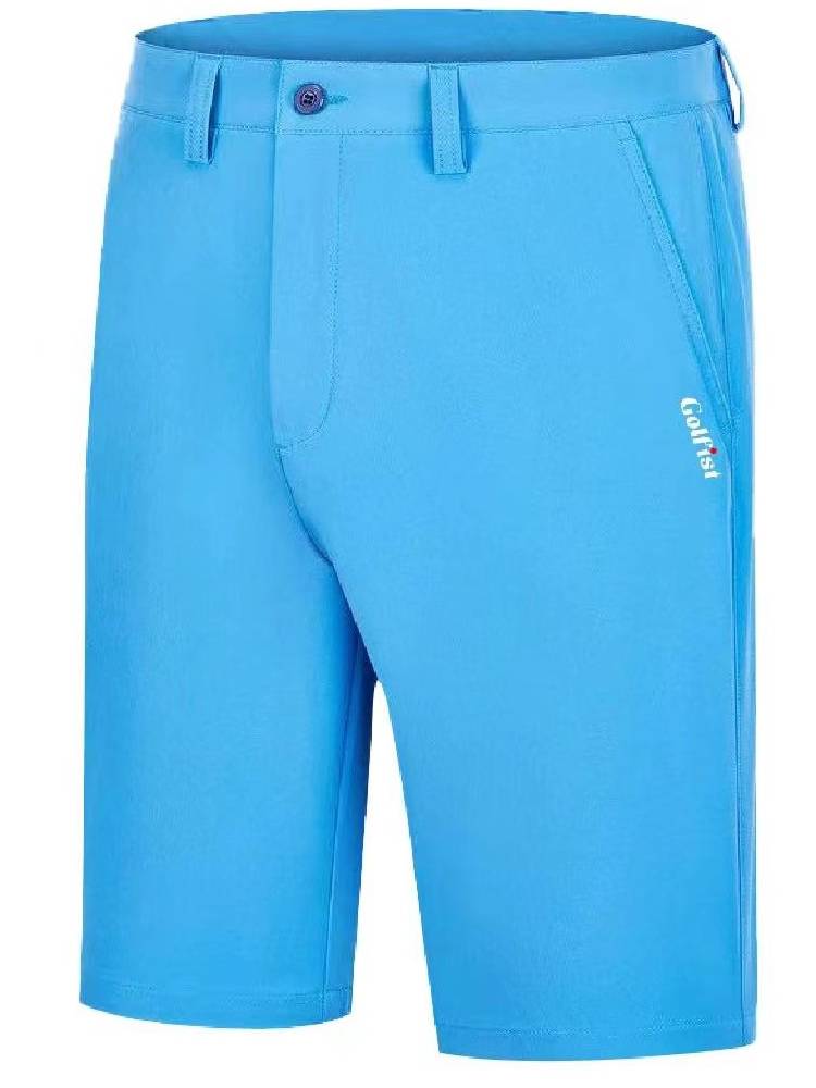 Golf men's shorts, thin fast drying outdoor sports golf penta pants straight pants elastic pants pants