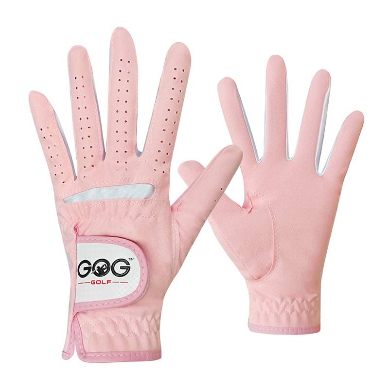 Golf gloves imported ultra -slim cloth sunscreen and breathable ladies student big children's hands can be washed
