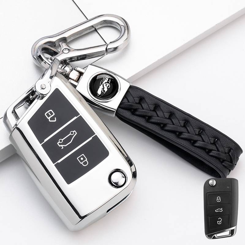 Volkswagen Folding B [Platinum Silver]+Pure hand -woven double buckle (all -inclusive model)