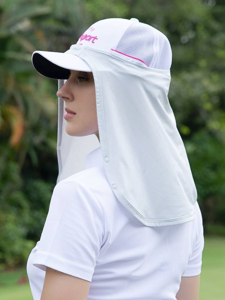 Southport golf sunscreen mask men and women white ice silk head scarf anti -ultraviolet riding breathable face cover