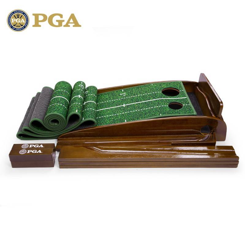 American PGA indoor golf solid wood push rod exercise office family practice blanket high -end gift