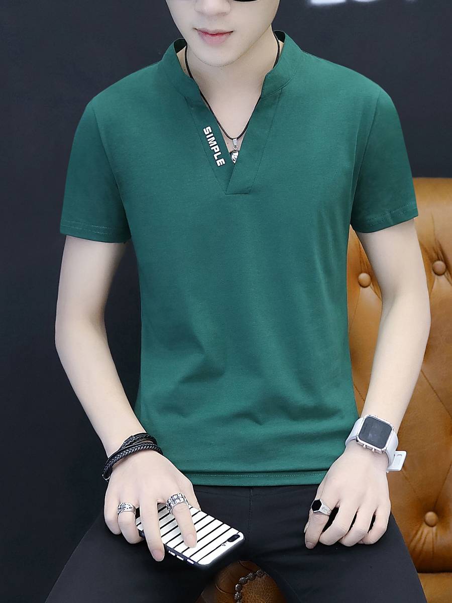 A tan-coloured, t-shirt for a man in a summer-leading ins sports and recreation POLO