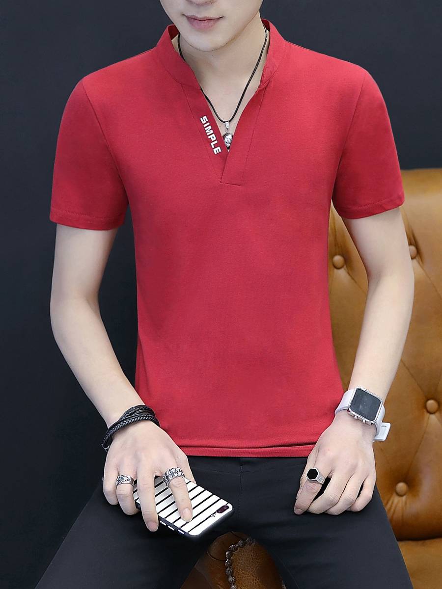 A tan-coloured, t-shirt for a man in a summer-leading ins sports and recreation POLO