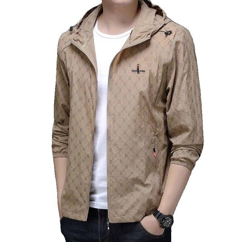 Bislephin summer sunscreen man, UV thin, air-proof, outdoor fishing jacket