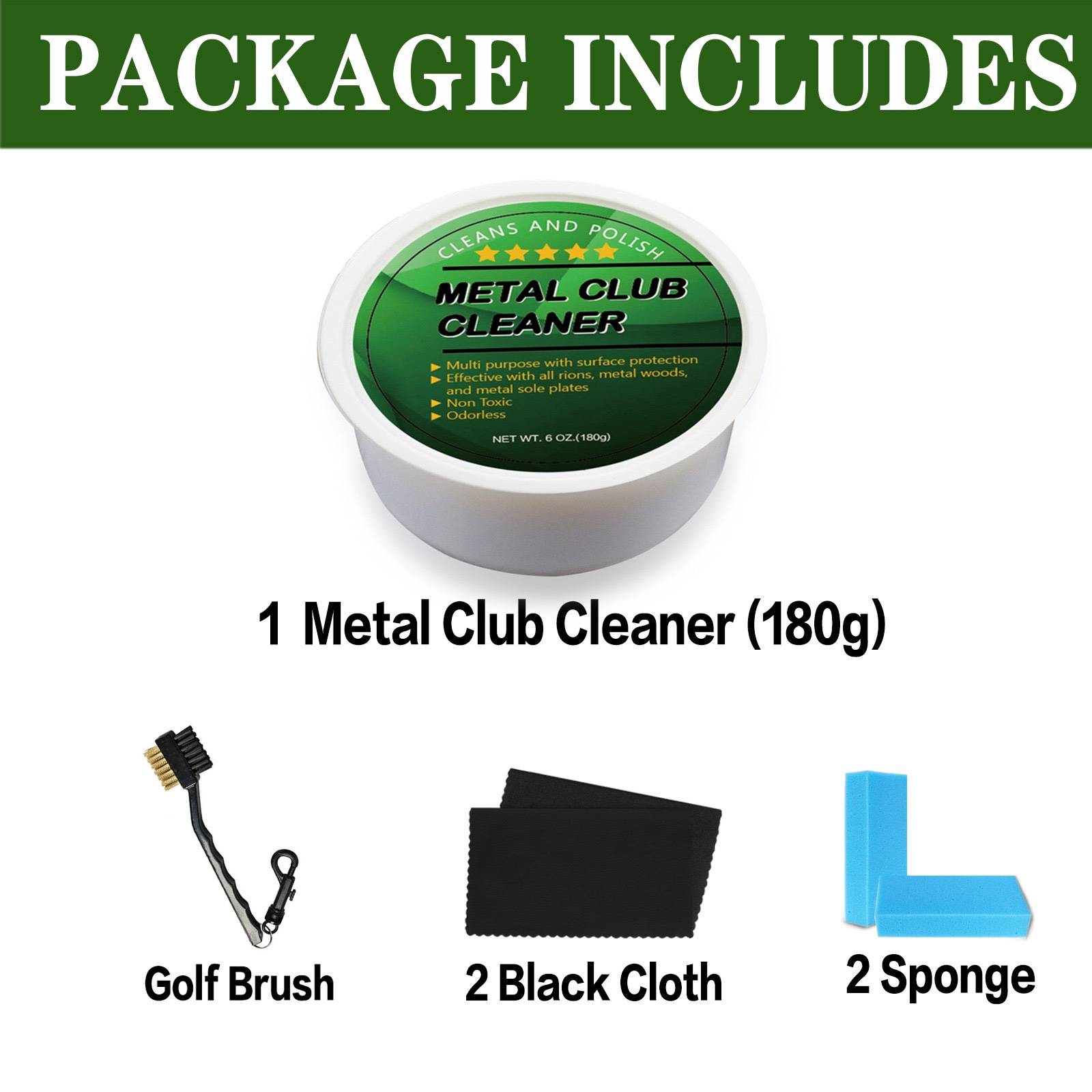 Fix cream+brush+sponge+glasses cloth