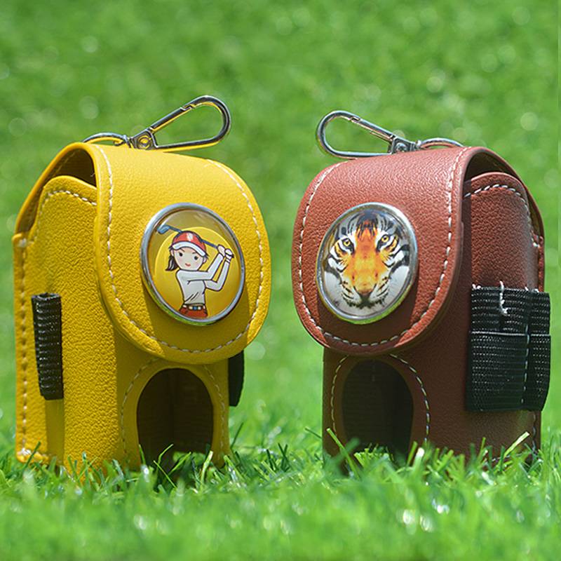 New product golf ball pocket golf mini ball bag golf ball Tee green fork golf golf storage bag