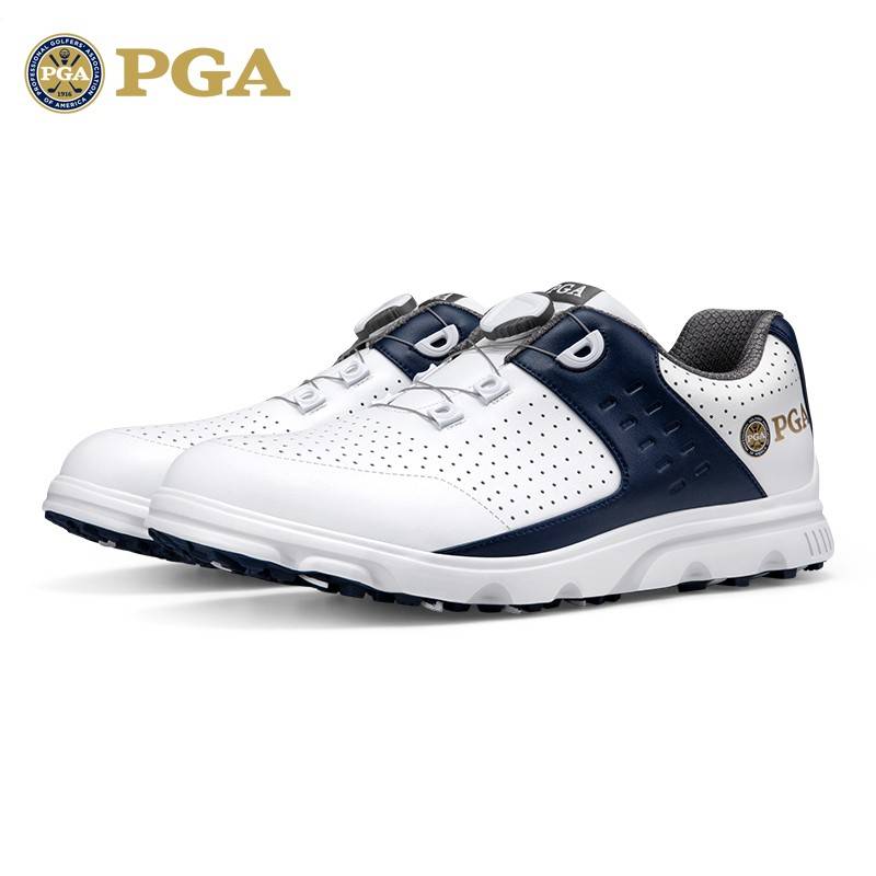 American PGA new product golf men's sneakers Summer breathable holes Anti -side skate nails men's shoes rotating shoelaces