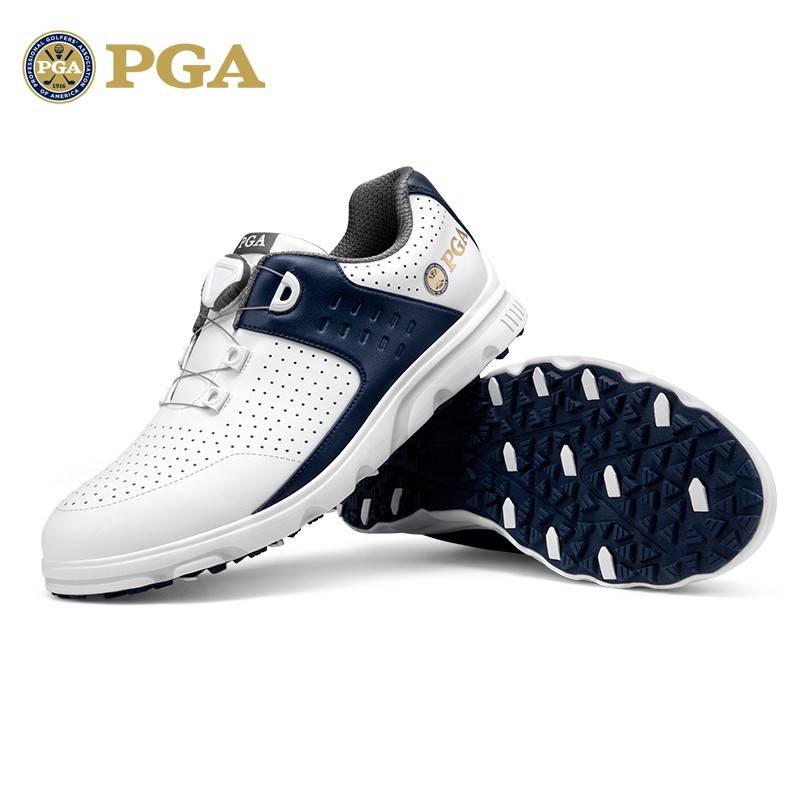 American PGA new product golf men's sneakers Summer breathable holes Anti -side skate nails men's shoes rotating shoelaces
