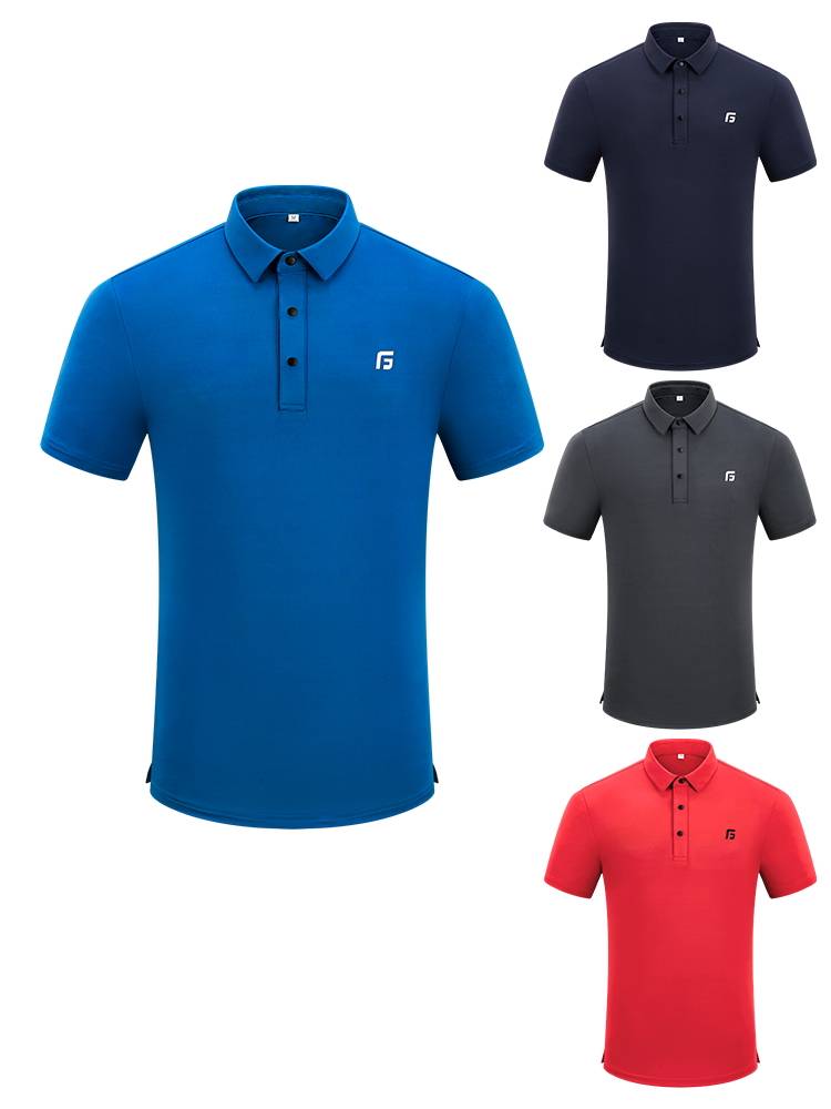 New golf short-sleeve guy with a hot, dry-gas-drive in the summer