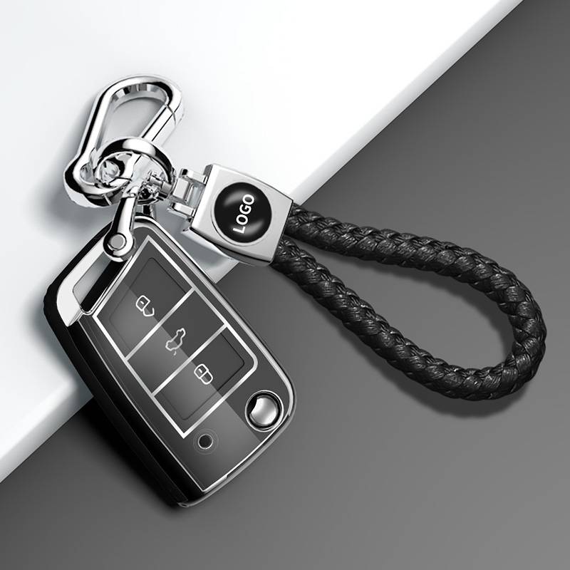 B model black silver edge [eight -character rope+key cover]