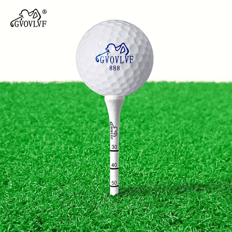 Golf ball nail white printed scaled ball Tee 83mm length kick -off bamboo nails 10/50 pieces/100 branches