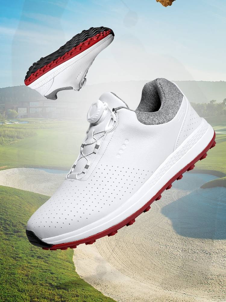 Large size golf shoes without nails men's shoes 2022 new shoes men's breathable rotation buckle golf shoes x686