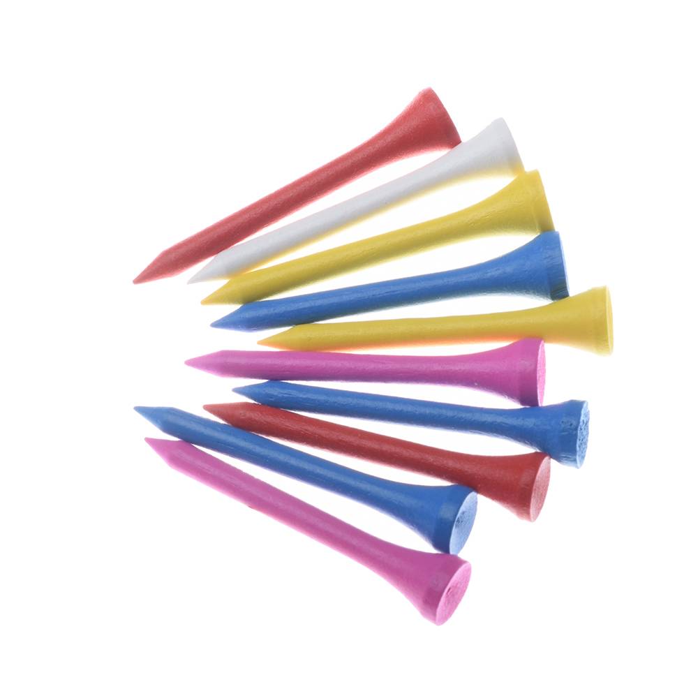 Golf serving nails mixed color wood Tee200/bag golf team 42/54/70/83mm optional