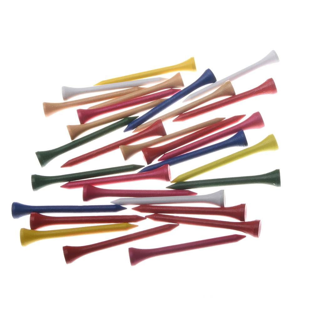 Golf serving nails mixed color wood Tee200/bag golf team 42/54/70/83mm optional