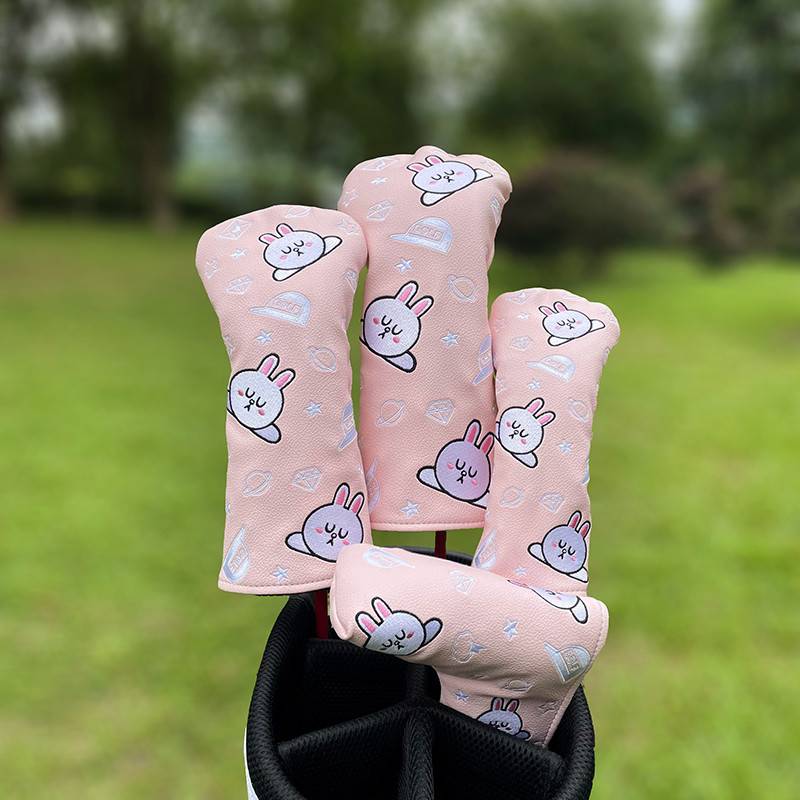 Cartoon bear golf club cockle head cover No. 1 wooden chicken leg rod sleeve