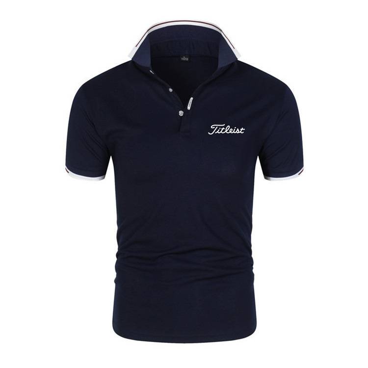 Cross -border golf sports T -shirt letter print Men's lapel short -sleeved POLO shirt men's T -shirt manufacturer direct supply