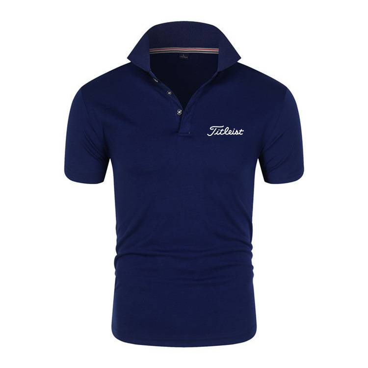 Cross -border golf sports T -shirt letter print Men's lapel short -sleeved POLO shirt men's T -shirt manufacturer direct supply
