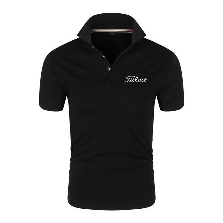 Cross -border golf sports T -shirt letter print Men's lapel short -sleeved POLO shirt men's T -shirt manufacturer direct supply