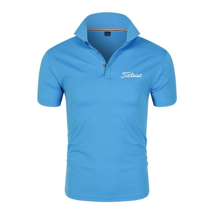 Cross -border golf sports T -shirt letter print Men's lapel short -sleeved POLO shirt men's T -shirt manufacturer direct supply