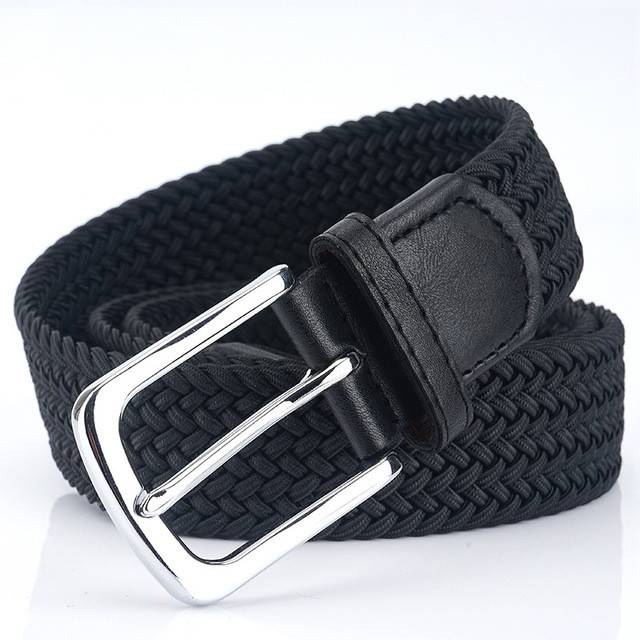 Pinstone elastic woven pine tight belt men's and women's belt canvas belt trousers comfortable sports golf