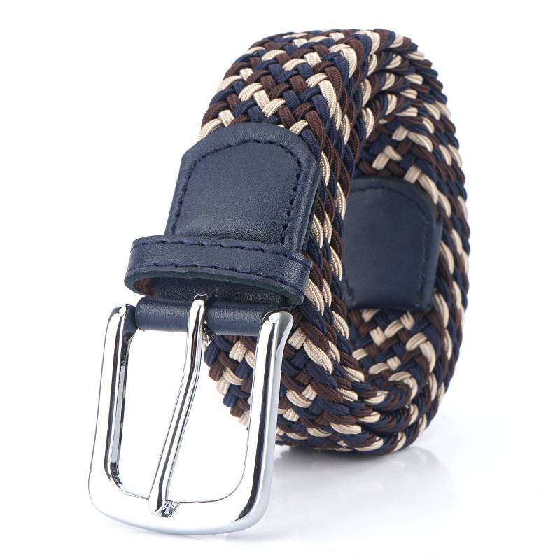 Pinstone elastic woven pine tight belt men's and women's belt canvas belt trousers comfortable sports golf