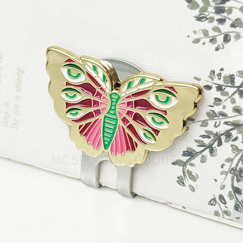 Golf cap clip butterfly Mark balls, clip magnetic clip position, Golf Mark fans products