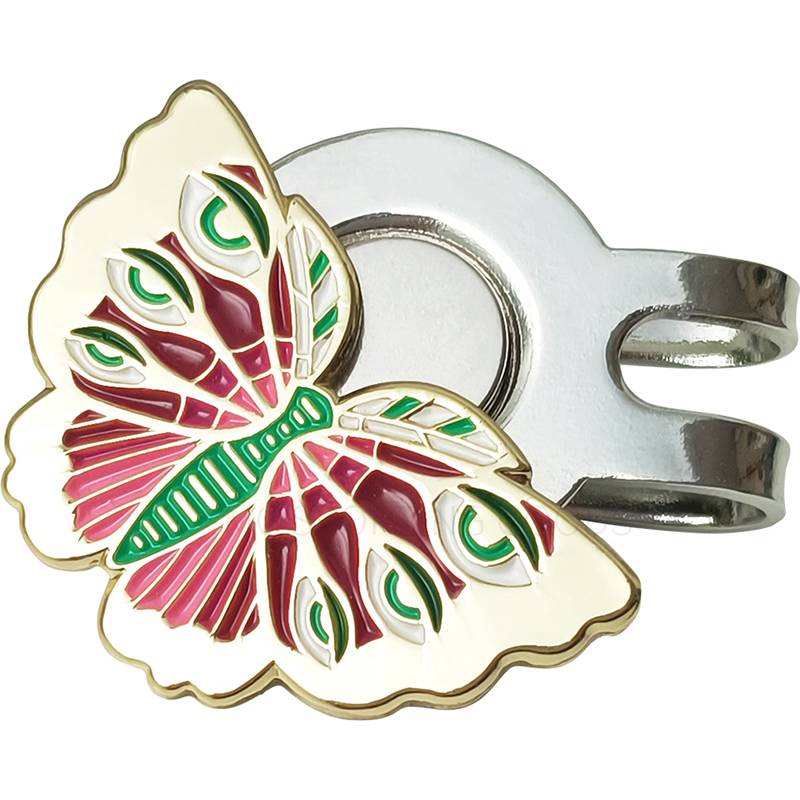 Golf cap clip butterfly Mark balls, clip magnetic clip position, Golf Mark fans products