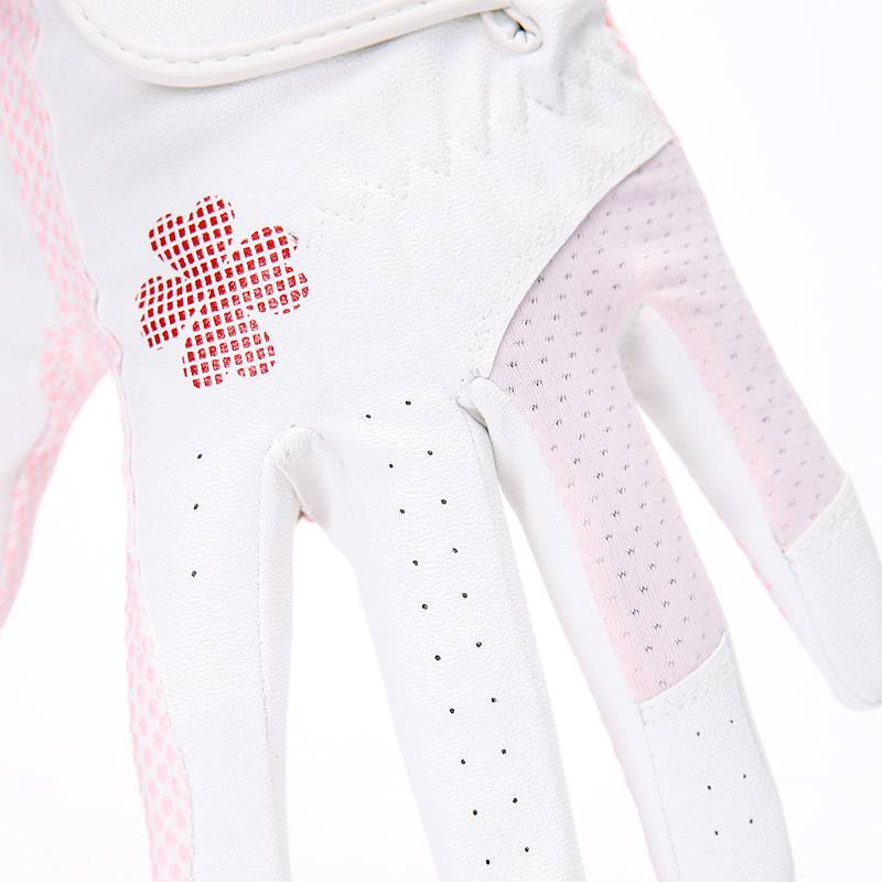 2 Double Castery Golf Gloves Pu leather left and right hand 1 dual -ventilated silicone granules anti -sliding glove